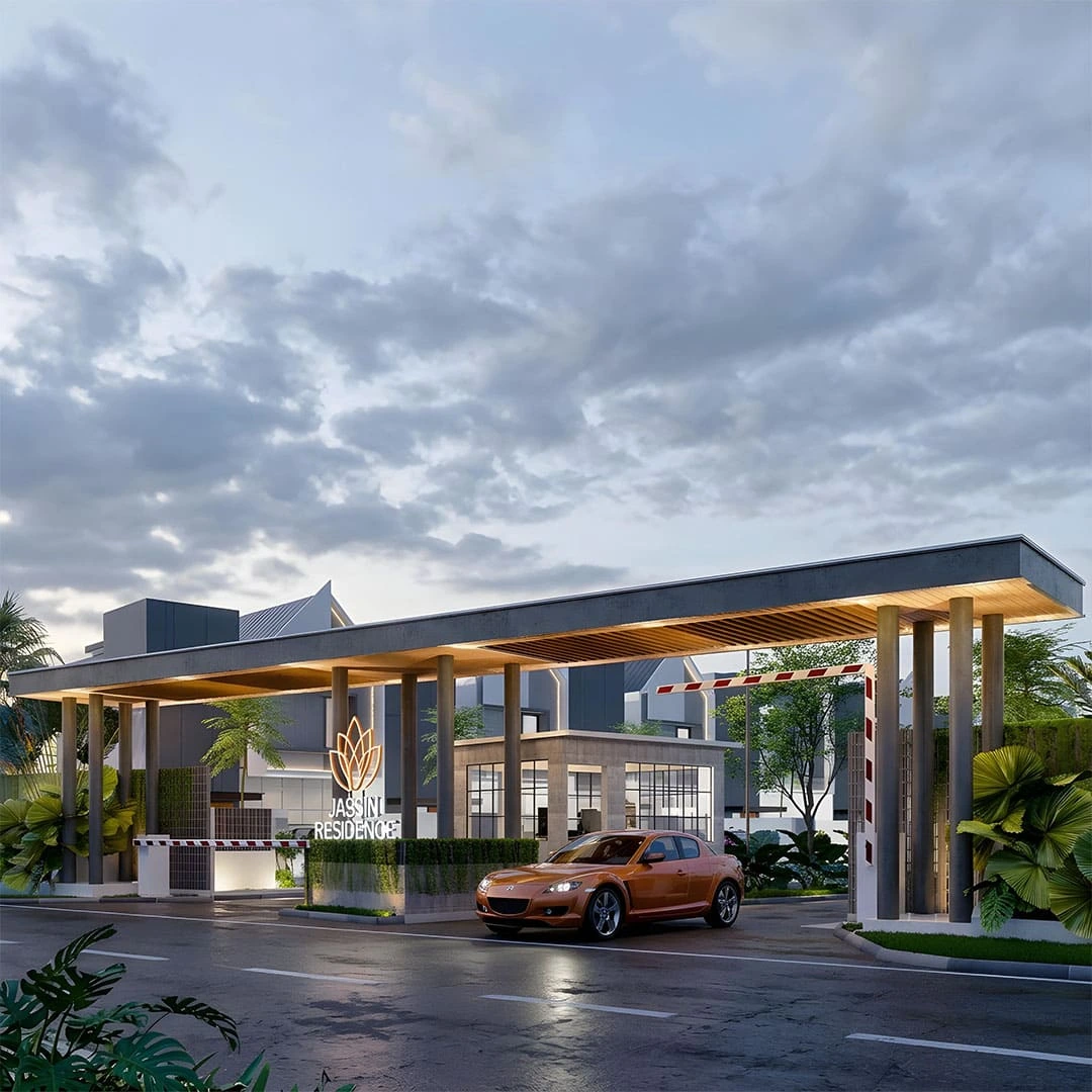 Jassin Residence One Gate System Entrance Gate
